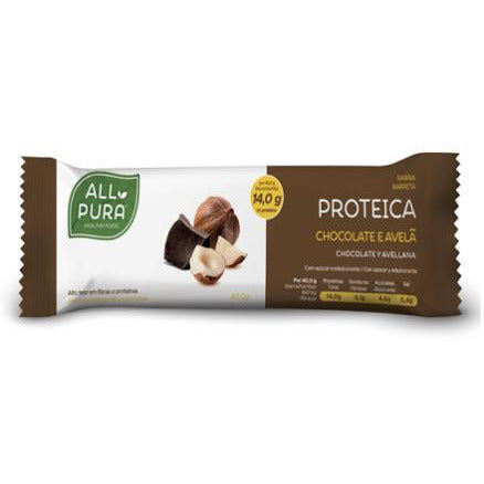 Barritas Proteicas Chocolate y Avellana 24 Barritas | All Pura - Dietetica Ferrer