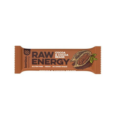 Barritas Bombus Raw Energy Cacao Caja 20 | Bombus - Dietetica Ferrer