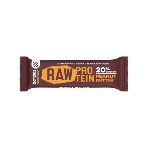 Barritas Raw Protein Crema de Cacahuate Caja 20 | Bombus - Dietetica Ferrer