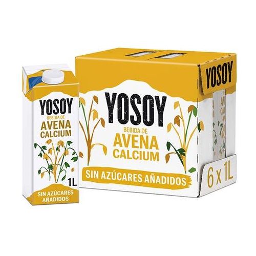 Bebida de Avena Calcio 1 Litro Pack de 6 | Yosoy - Dietetica Ferrer