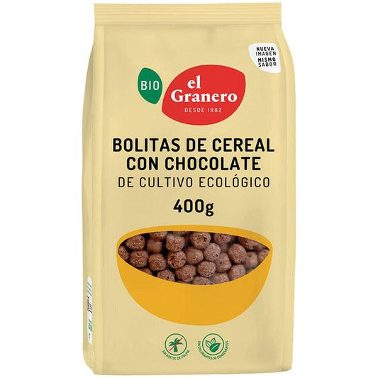 Bolitas de Cereales Con Chocolate 400 gr | El Granero Integral - Dietetica Ferrer