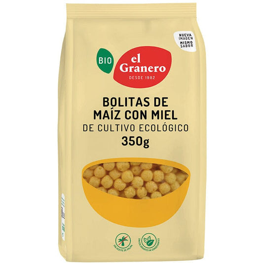 Bolitas de Maiz Con Miel Bio 400 gr | El Granero Integral - Dietetica Ferrer