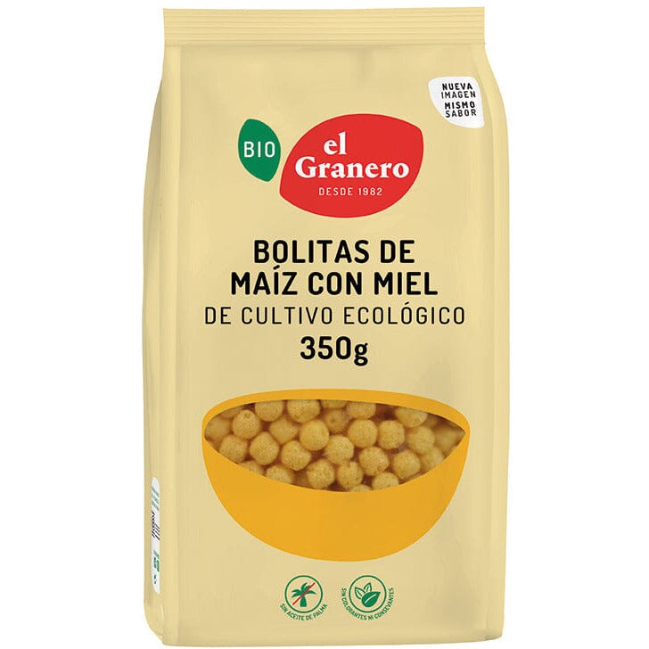 Bolitas de Maiz Con Miel Bio 400 gr | El Granero Integral - Dietetica Ferrer