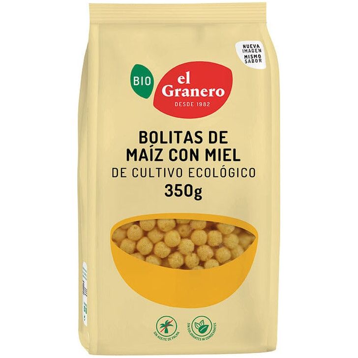 Bolitas de Maiz Con Miel Bio 400 gr | El Granero Integral - Dietetica Ferrer