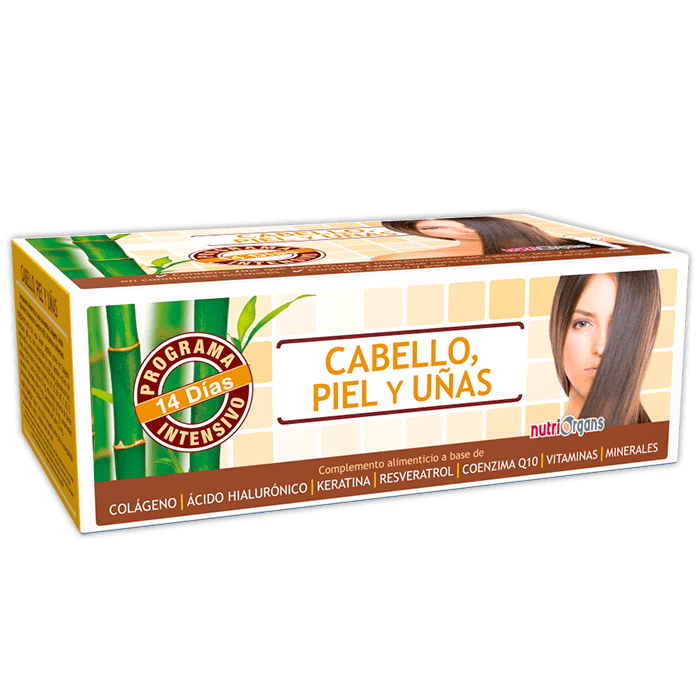 Nutriorgans Cabello Piel y Uñas 14 Viales | Tongil - Dietetica Ferrer