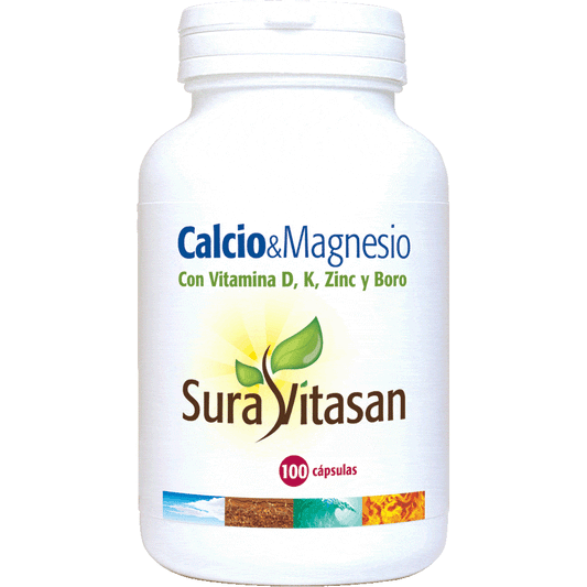 Calcio Magnesio Vitamina D 100 Capsulas | Sura Vitasan - Dietetica Ferrer