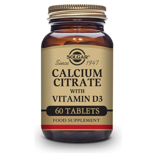 Calcium Citrate With Vitamin D | Solgar - Dietetica Ferrer