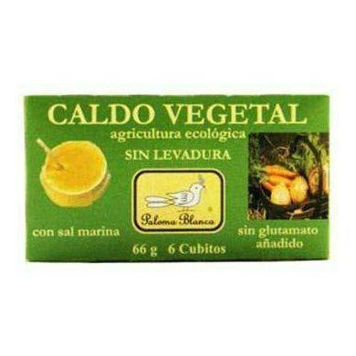 Caldo sin Levadura Cubitos Ecologicos 66 gr | Paloma Blanca - Dietetica Ferrer