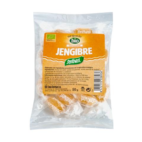 Caramelos de Jengibre 50 gr | Santiveri - Dietetica Ferrer