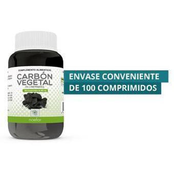 Carbon Vegetal 100 Comprimidos | Noefar - Dietetica Ferrer