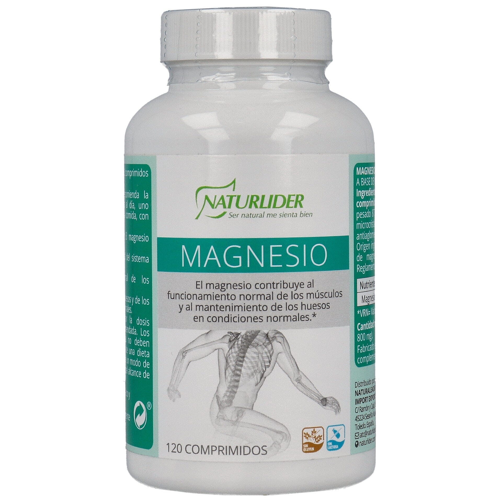 Carbonato de Magnesio 120 comprimidos | Naturlider - Dietetica Ferrer