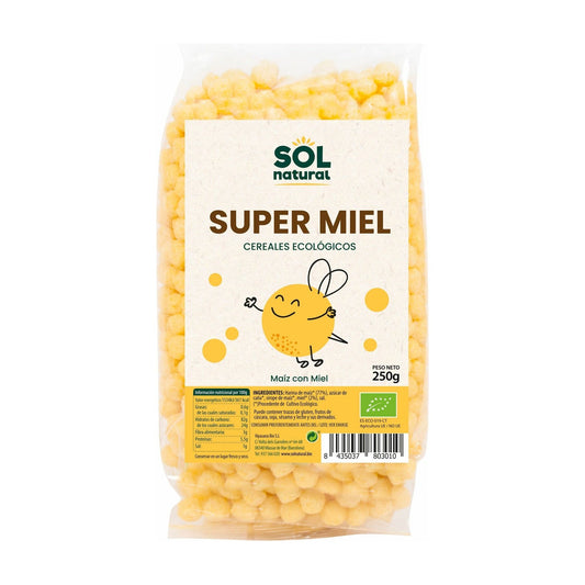 Cereales Bolitas de Maiz Super Miel Bio 250 gr | Sol Natural - Dietetica Ferrer