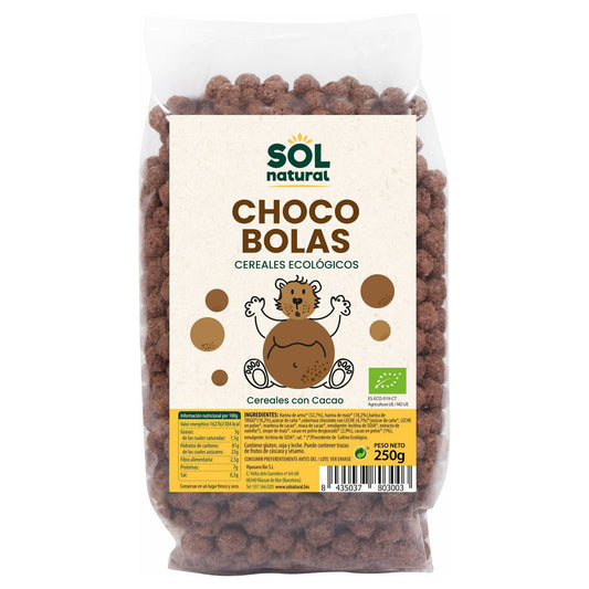 Cereales Choco Bolas Bio 250 gr | Sol Natural - Dietetica Ferrer