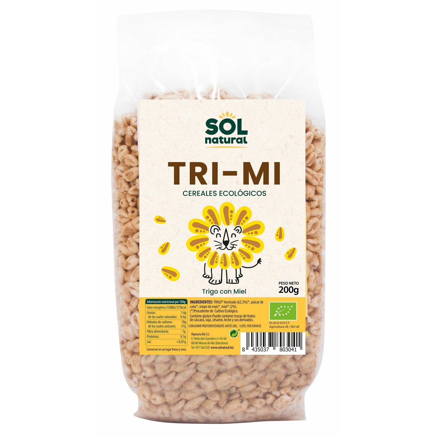 Cereales Tri-Mi Con Miel Bio 200 gr | Sol Natural - Dietetica Ferrer