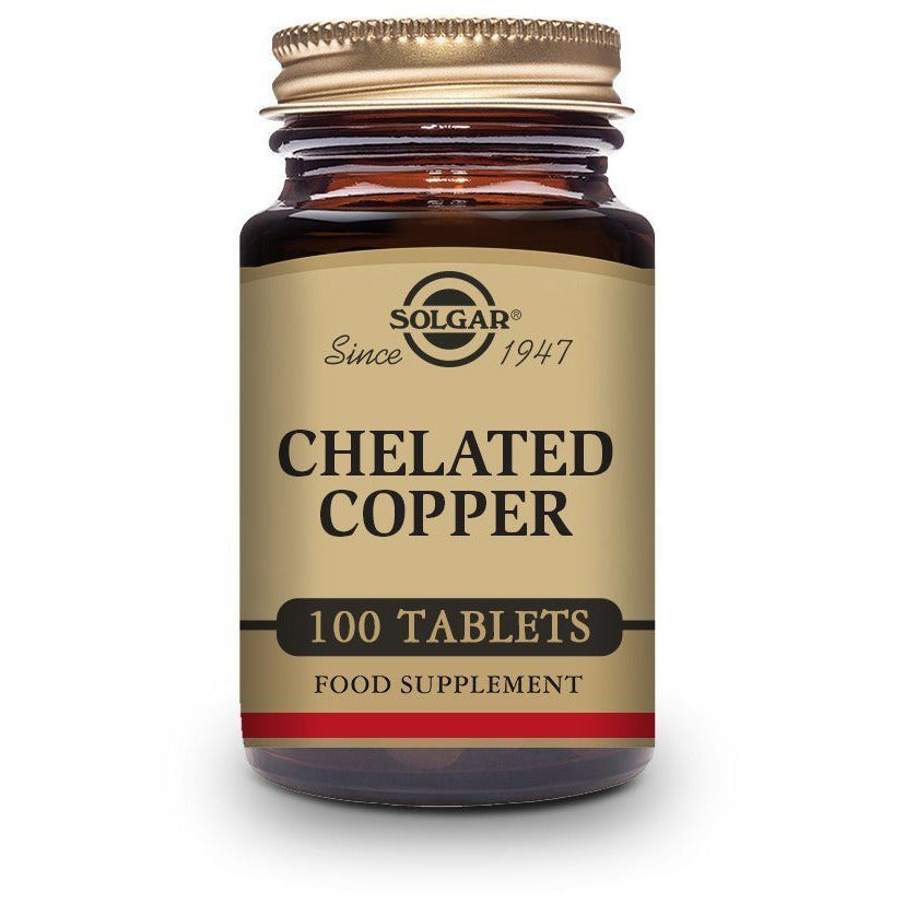 Chelated Copper 100 Comprimidos | Solgar - Dietetica Ferrer
