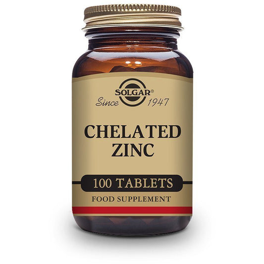 Chelated Zinc 100 Comprimidos | Solgar - Dietetica Ferrer