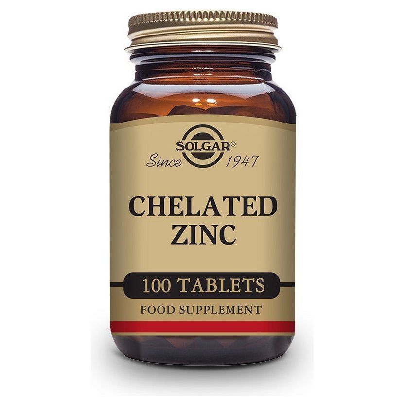 Chelated Zinc 100 Comprimidos | Solgar - Dietetica Ferrer