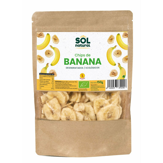 Chips de Banana Bio 150 gr | Sol Natural - Dietetica Ferrer