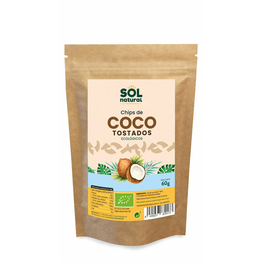 Chips de Coco Tostados Bio 60 gr | Sol Natural - Dietetica Ferrer