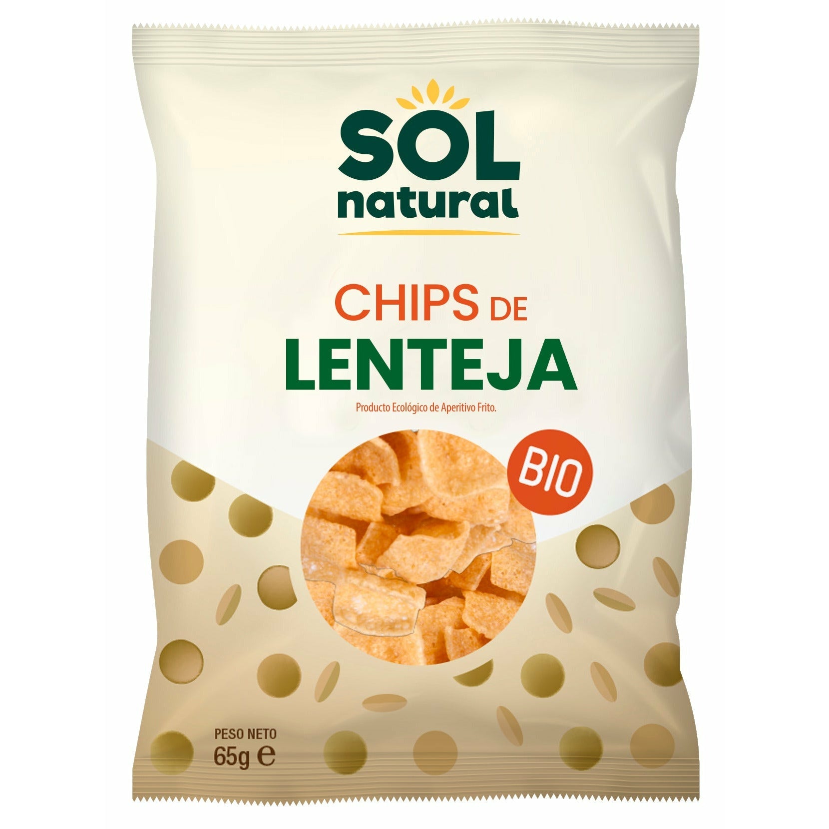 Chips de Lenteja Bio 65 gr | Sol Natural - Dietetica Ferrer