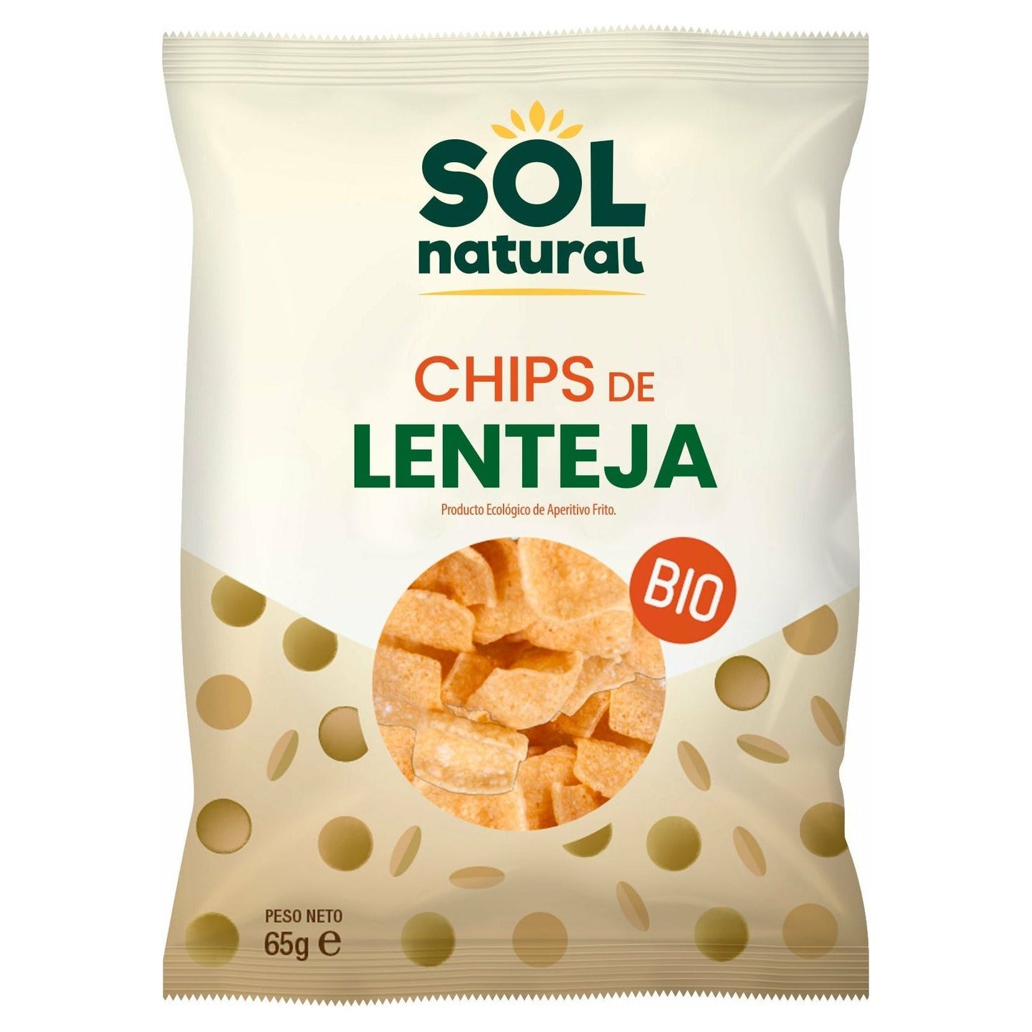 Chips de Lenteja Bio 65 gr | Sol Natural - Dietetica Ferrer