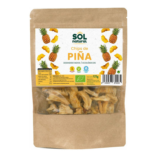 Chips de Piña Bio 125 gr | Sol Natural - Dietetica Ferrer