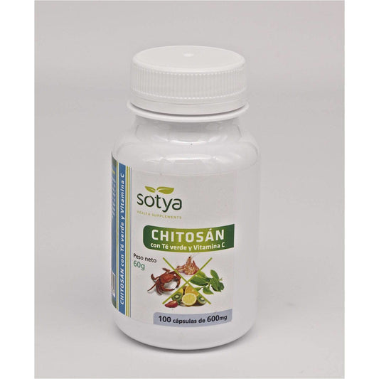 Chitosan con Te Verde y Vitamina C 100 Capsulas | Sotya - Dietetica Ferrer