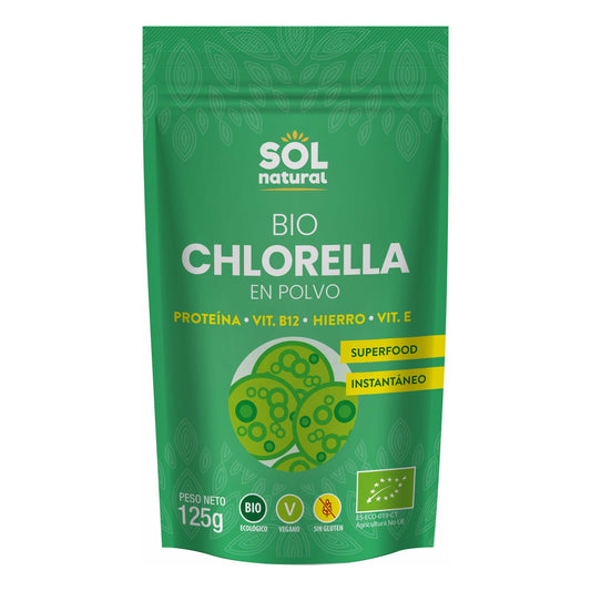 Chlorella en Polvo Bio 125 gr | Sol Natural - Dietetica Ferrer