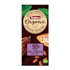 Chocolate Negro 90% Cacao Criollo Bio 100 gr | Torras - Dietetica Ferrer