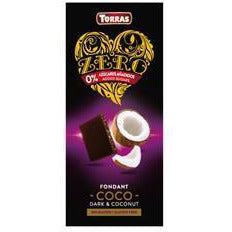 Chocolate Negro Con Coco Zero 125 gr | Torras - Dietetica Ferrer