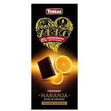 Chocolate Negro Con Naranja Zero 125 gr | Torras - Dietetica Ferrer