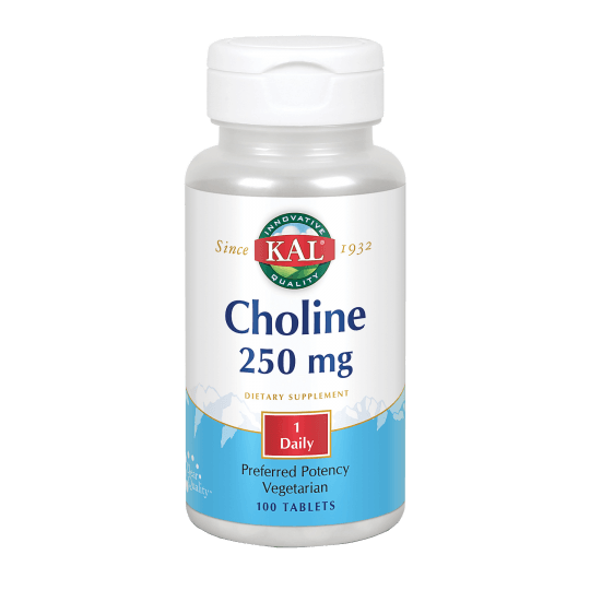 Choline 250 Mg 100 Comprimidos | KAL - Dietetica Ferrer