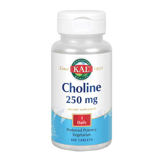 Choline 250 Mg 100 Comprimidos | KAL - Dietetica Ferrer