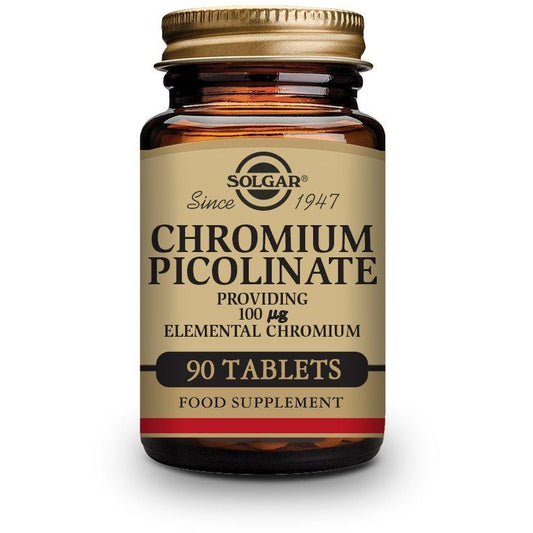 Chromium Picolinate 100 µg 90 Comprimidos | Solgar - Dietetica Ferrer