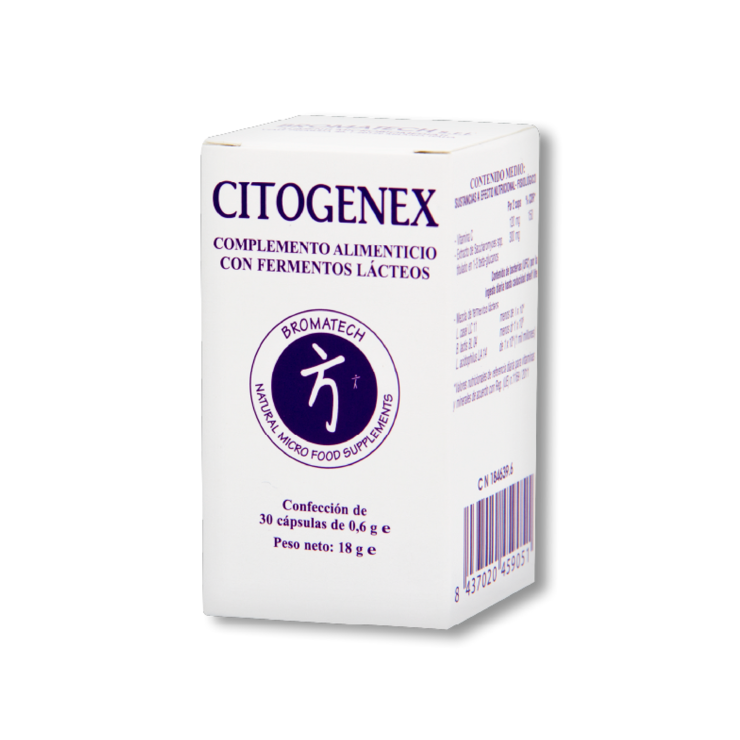 Citogenex 30 cápsulas | Bromatech - Dietetica Ferrer