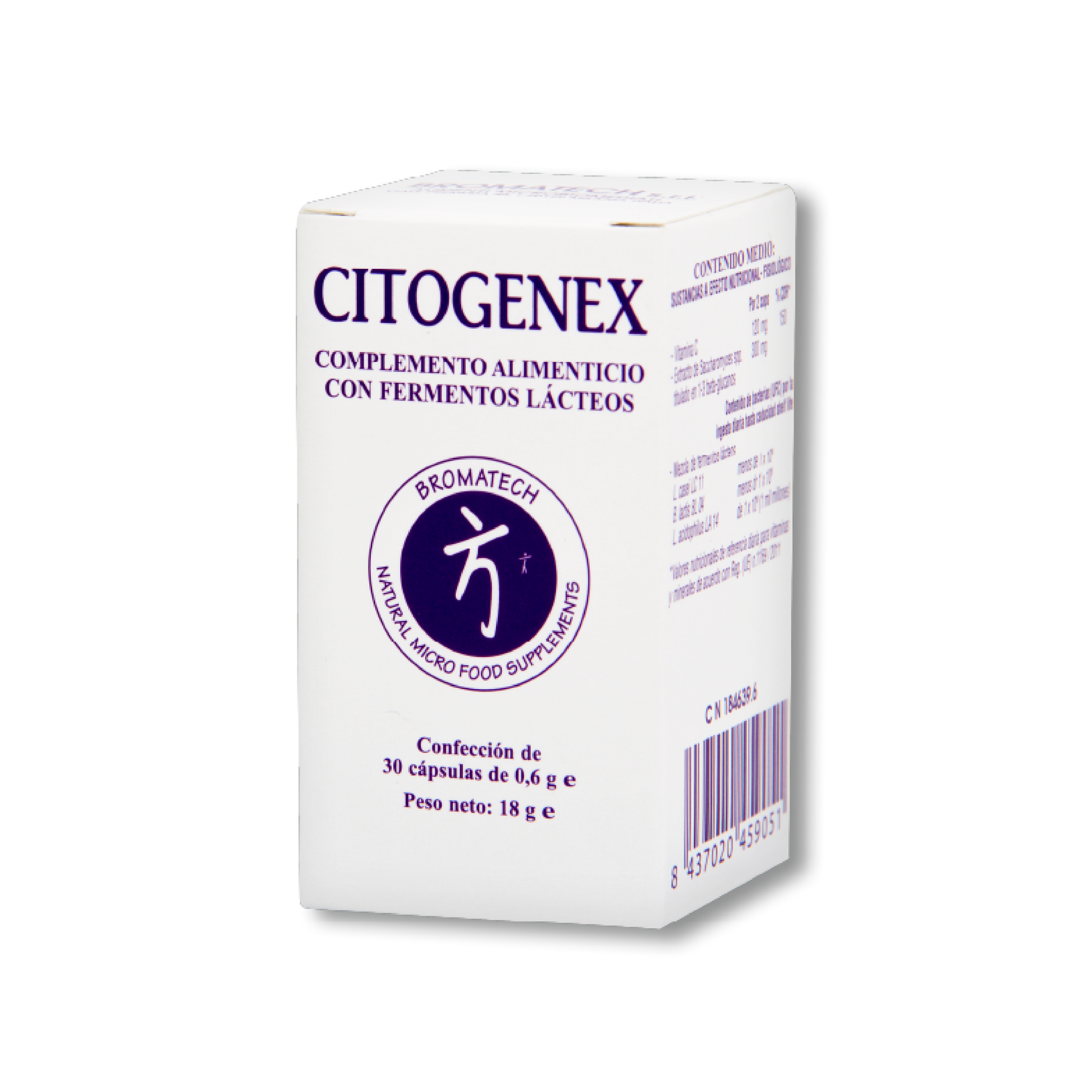 Citogenex 30 cápsulas | Bromatech - Dietetica Ferrer