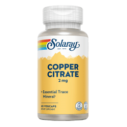 Citrate Copper 2 mg 60 Capsulas | Solaray - Dietetica Ferrer