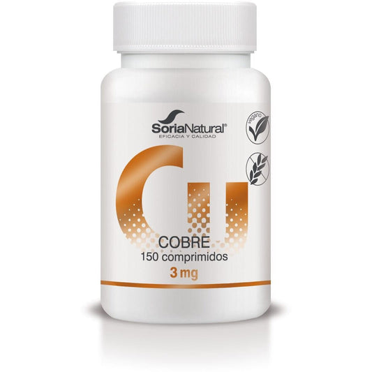 Cobre Retard 150 Comprimidos | Soria Natural - Dietetica Ferrer
