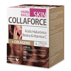 Collaforce Skin Hair & Nails 20 Ampollas | Dietmed - Dietetica Ferrer
