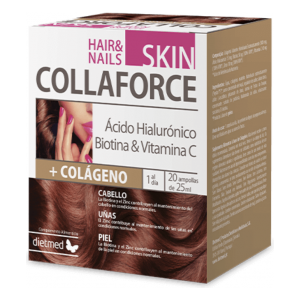 Collaforce Skin Hair & Nails 20 Ampollas | Dietmed - Dietetica Ferrer