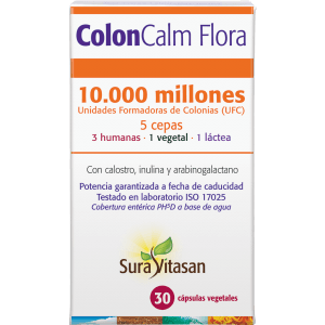 Colon Calm Flora 30 Capsulas | Sura Vitasan - Dietetica Ferrer