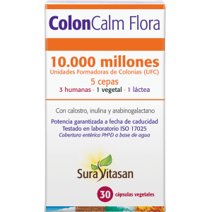 Colon Calm Flora 30 Capsulas | Sura Vitasan - Dietetica Ferrer