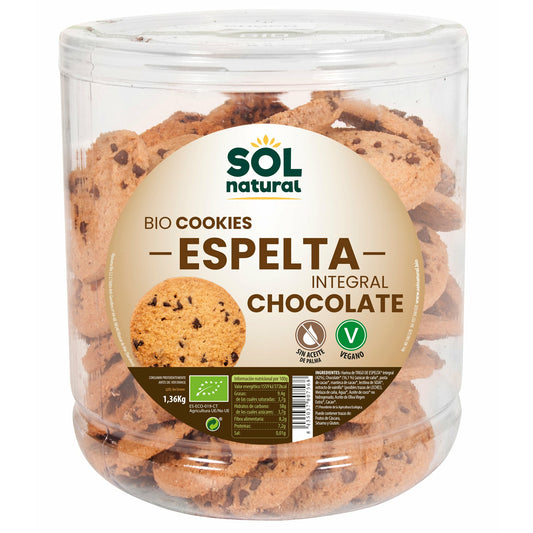 Cookies de Espelta Integral Con Chocolate Bio 1,36 Kg | Sol Natural - Dietetica Ferrer