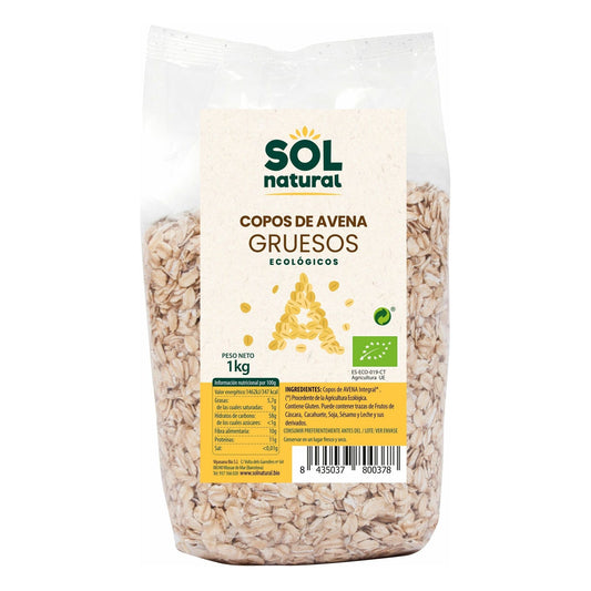 Copos de Avena Gruesos Bio 1 Kg | Sol Natural - Dietetica Ferrer