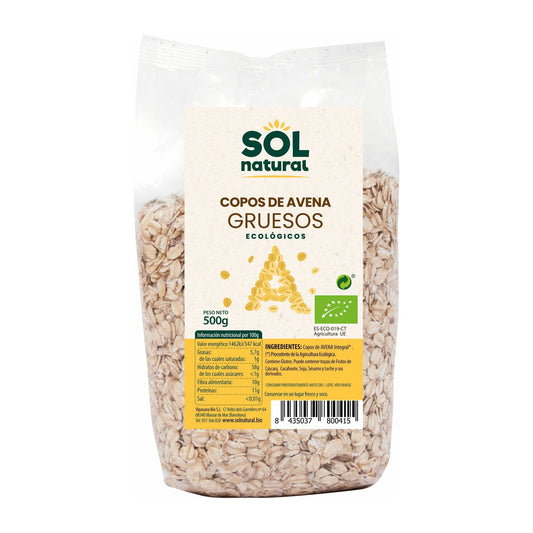 Copos de Avena Gruesos Bio 500 gr | Sol Natural - Dietetica Ferrer