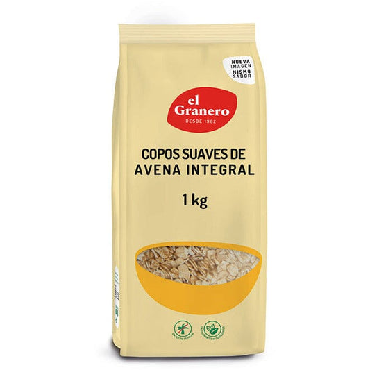 Copos Suaves de Avena Integral 1 Kg | El Granero Integral - Dietetica Ferrer