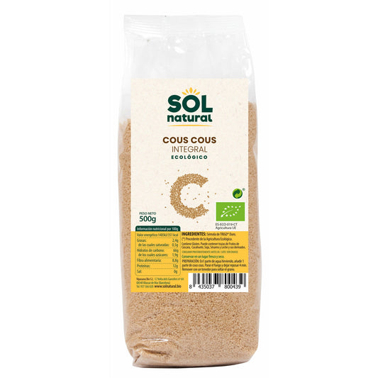 Cous Cous Integral 500 gr Bio | Sol Natural - Dietetica Ferrer