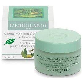 Crema Cara Ginkgo Biloba y Vid Roja 50 ml | L’Erbolario - Dietetica Ferrer