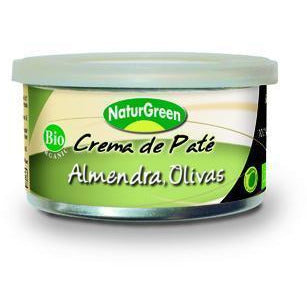 Crema de Pate de Almendras Olivas Bio 130 gr | Naturgreen - Dietetica Ferrer