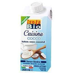 Crema para Cocinar de Coco Bio 200 ml | Isola Bio - Dietetica Ferrer